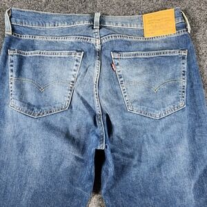 Levi's Premium Lot 541 Big E Jeans Men's Size 36X32 Blue Denim Leather Patch